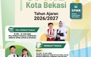 SPMB Kota Bekasi 2026: Pendaftaran dan Seleksi Murid Baru Berjalan Lancar