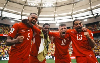 Swiss Menang Atas Kolombia, Kobel Jadi Pahlawan