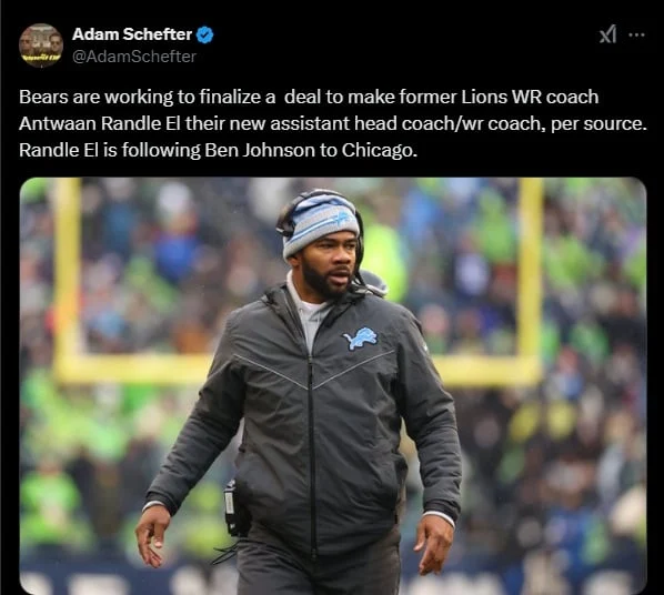 Bears WRs Coach Antwaan Randle El Panggilan Play di Paruh Kedua Sabtu