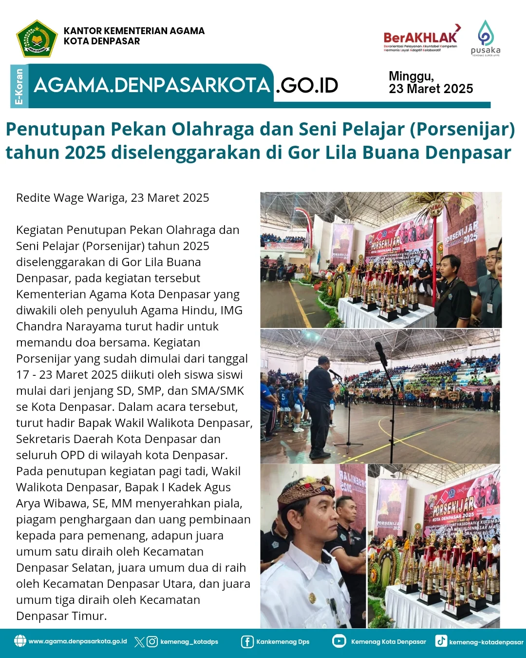 Berita Terkini: Olahraga, Politik, dan Seni