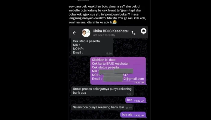 BPJS Kesehatan Peringatkan Masyarakat Waspada Akun Telegram Palsu dan Kasus-Kasus yang Berkaitan