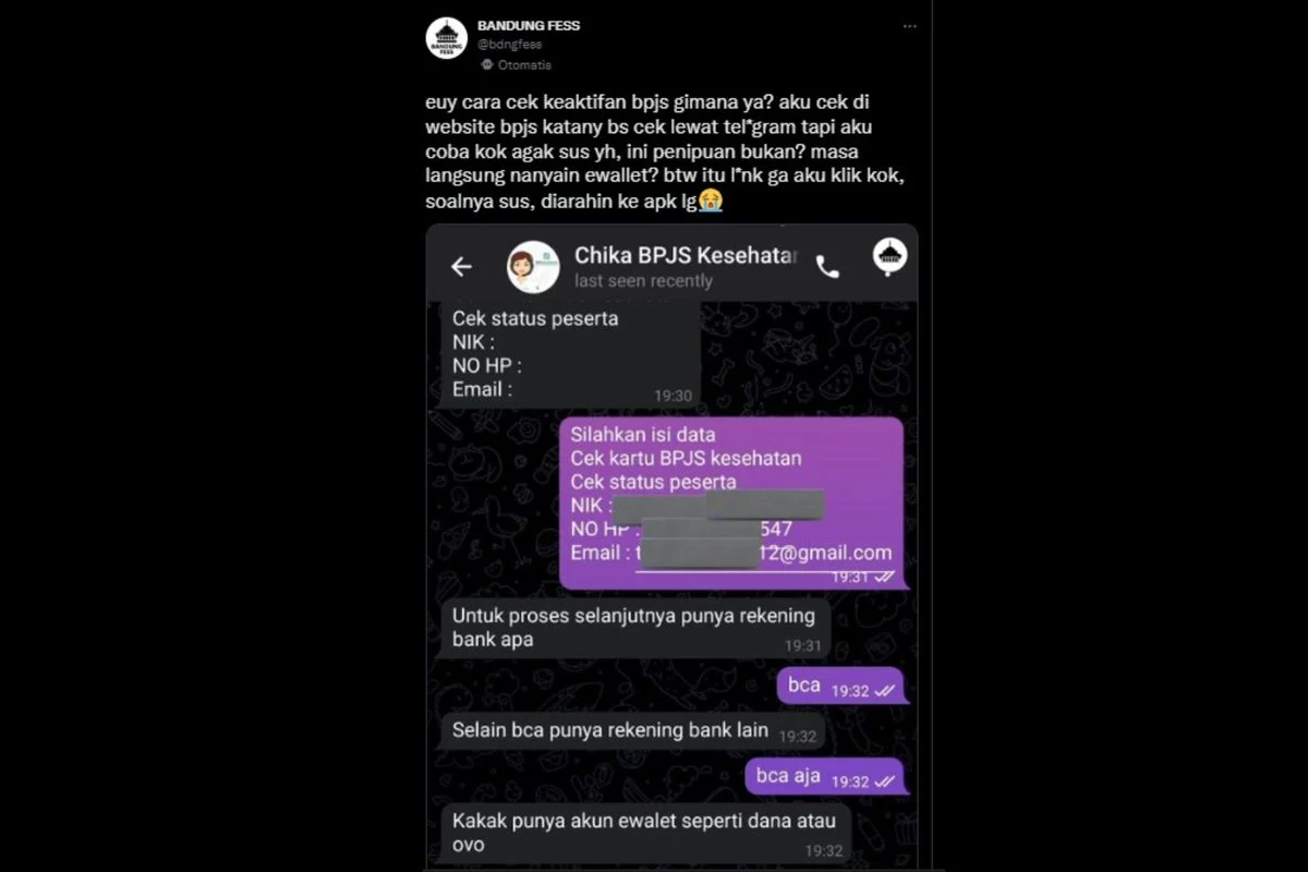 BPJS Kesehatan Peringatkan Masyarakat Waspada Akun Telegram Palsu dan Kasus-Kasus yang Berkaitan