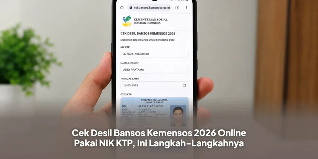Cara Cek Bansos 2026 Pakai NIK KTP, Ini Langkah dan Jenis Bantuannya