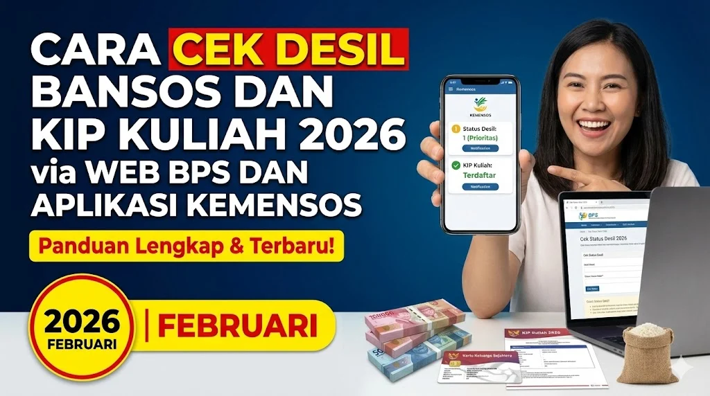 Cara Cek Desil untuk Daftar KIP Kuliah 2026 dan Bansos Lainnya