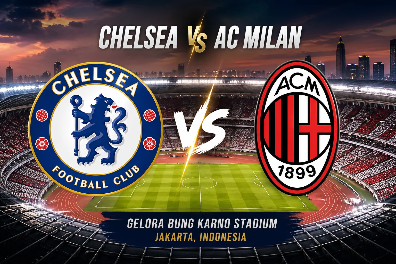 Chelsea vs AC Milan di Indonesia Super Cup 2026: Jadwal, Link Streaming, dan Informasi Menarik