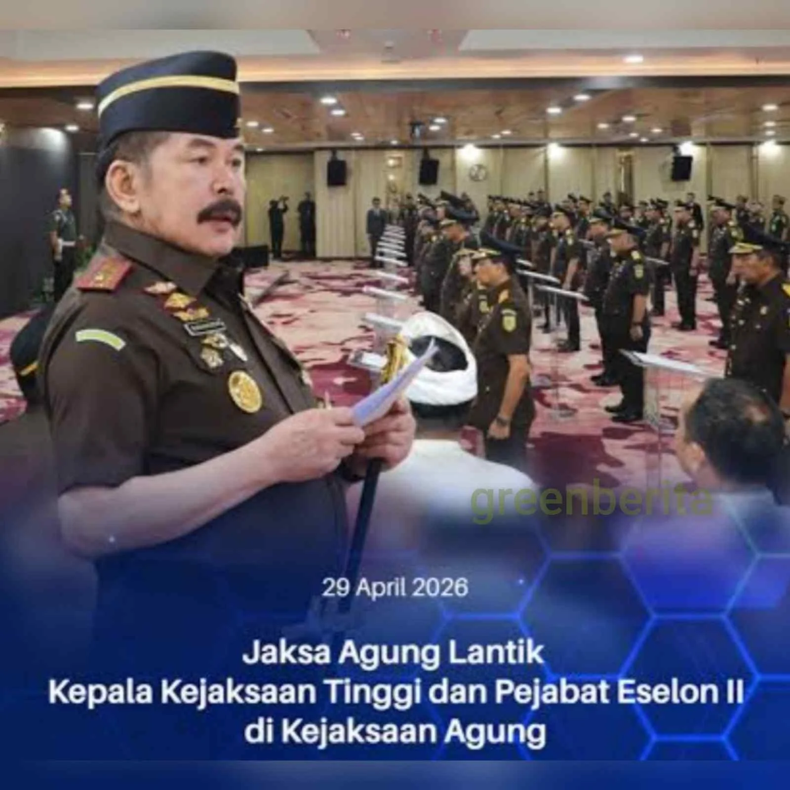 Jaksa Agung Lantik Pejabat Baru, Fokus Pada Integritas dan Kinerja