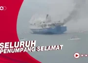 Kapal Mutiara Sentosa 2 Terbakar di Perairan Sumenep, Ratusan Penumpang Terjebak