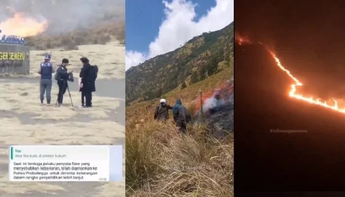 Kebakaran Gunung Bromo Meluas, Kawasan Wisata Ditutup Total