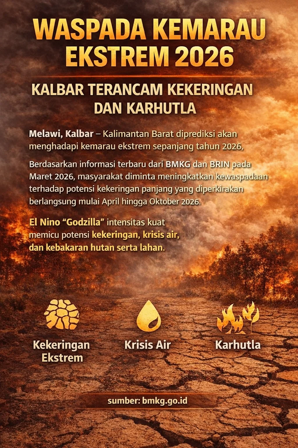 Kemarau 2026: Indonesia Menghadapi Kekeringan Parah, Pemerintah Diminta Serius Antisipasi
