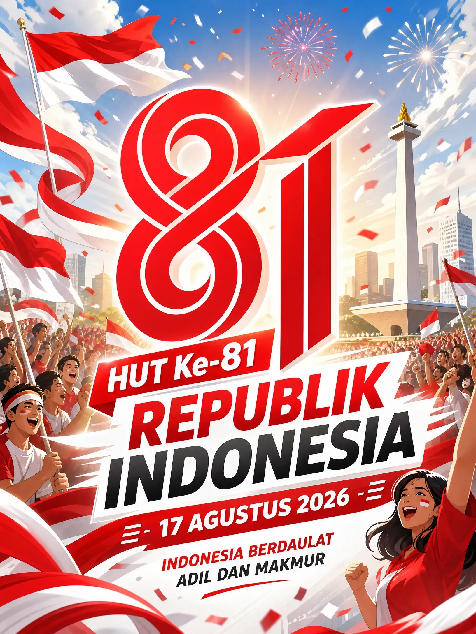 Merayakan HUT Ke-81 RI: Dari Upacara Khidmat Hingga Ucapan Selamat