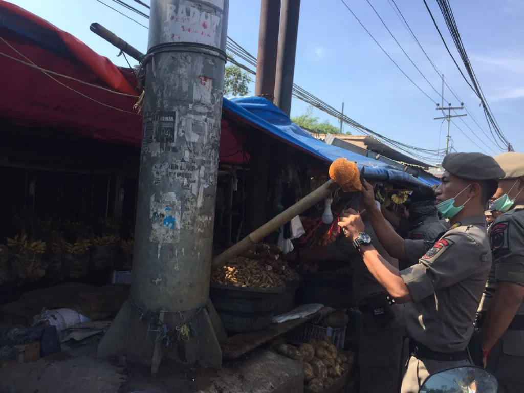 Pasar Cisalak Depok Mengalami Penataan, Ratusan Lapak Ilegal Dibongkar