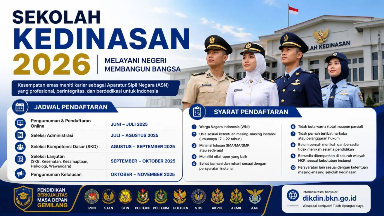 Pendaftaran Sekolah Kedinasan 2026: Tips dan Informasi Terbaru dari BKN