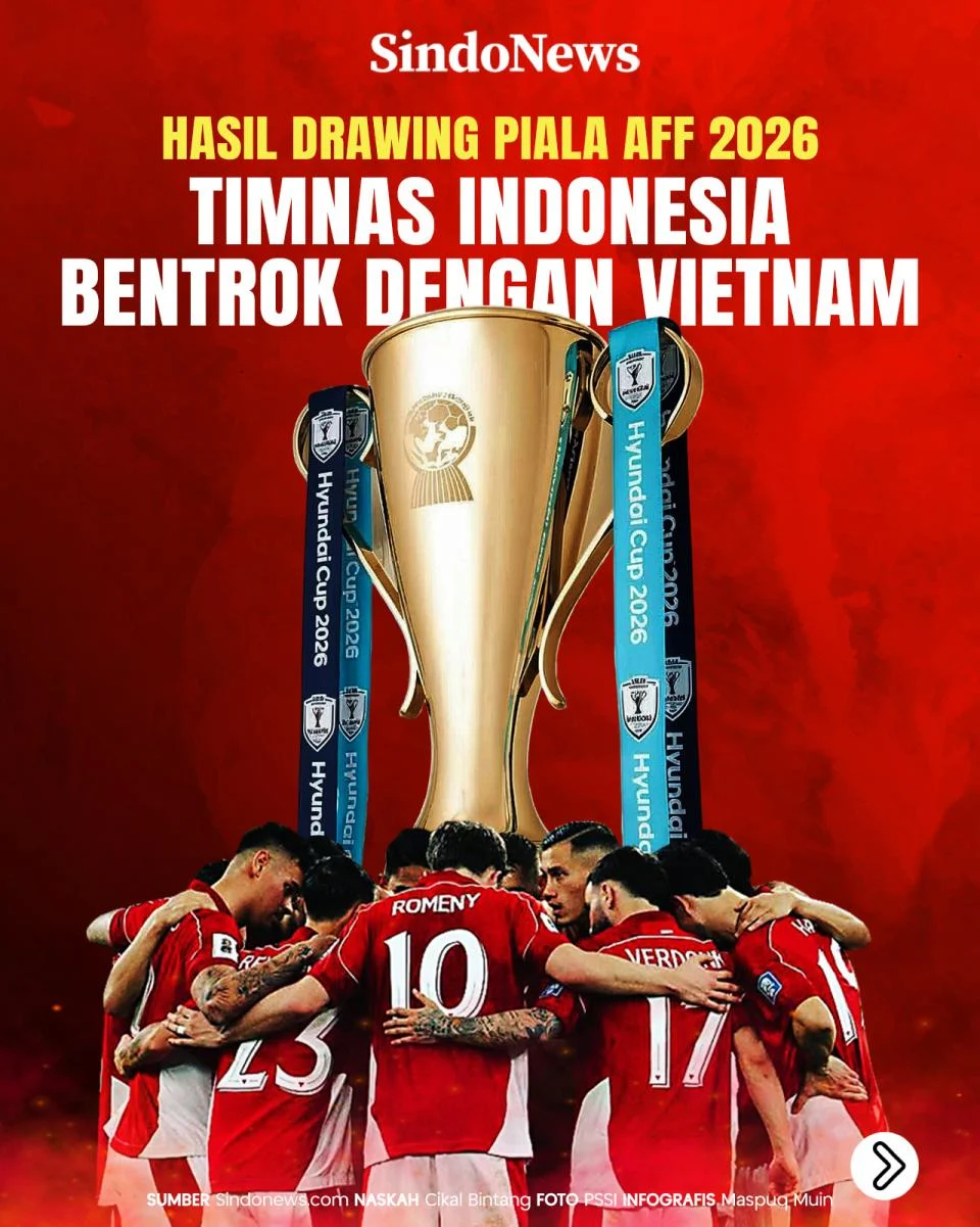 Piala AFF 2026: Timnas Indonesia Kalah Telak 0-3 dari Vietnam di Kandang Sendiri